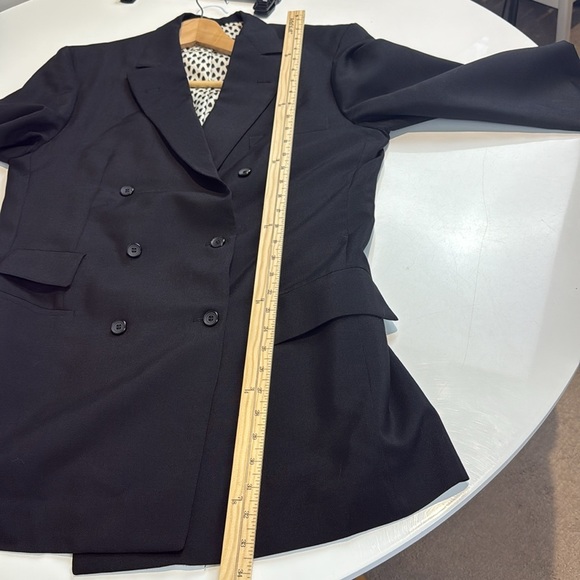 Hardy Amies for Henry Singer Mens Double Breasted Blazer Jacket 42 Tall Classic - Picture 9 of 10